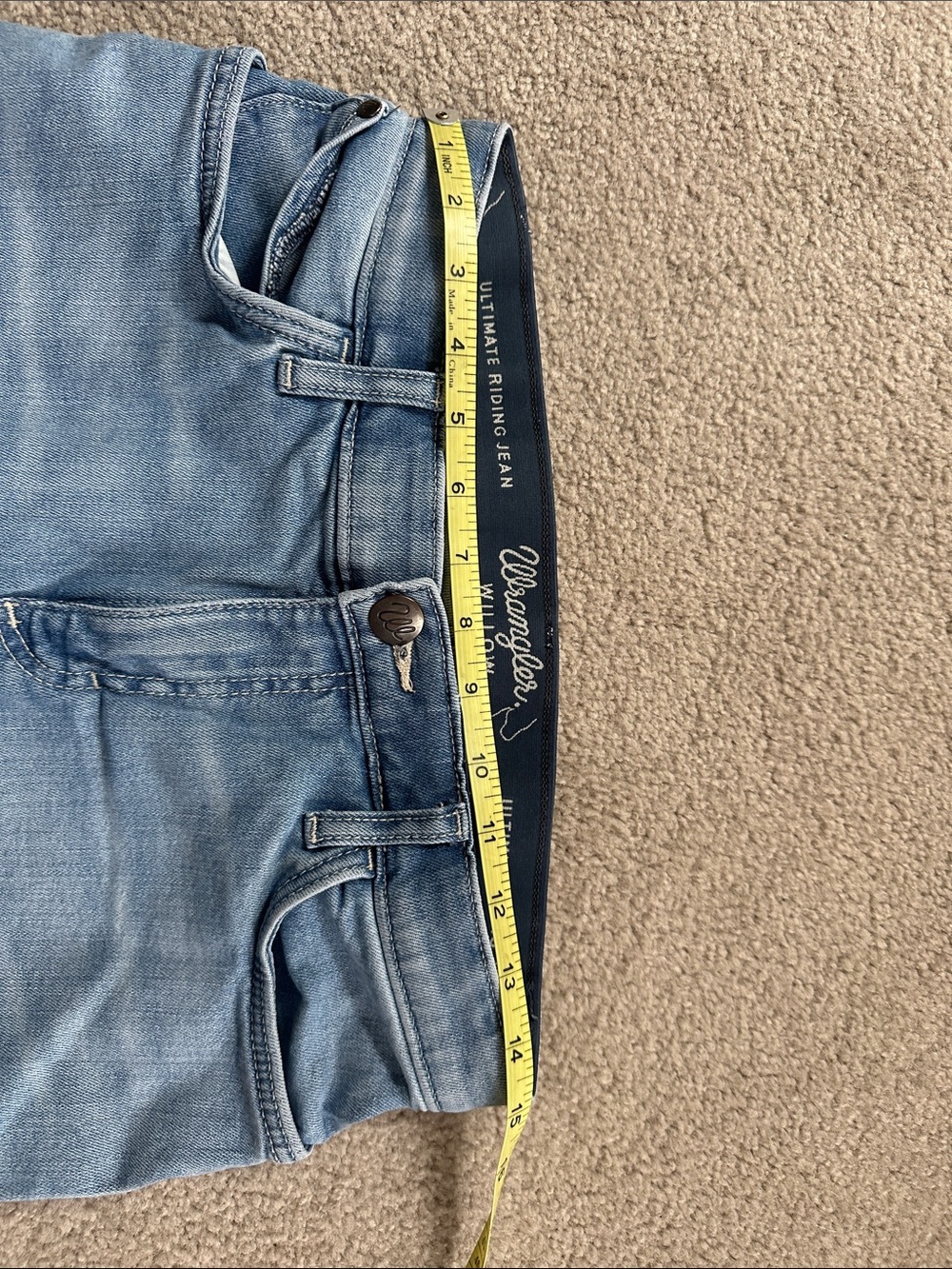 Wrangler Light Blue Flared Women's Willow Jeans EUC - Picture 4 of 8